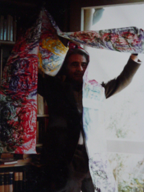 Pierre Schaeffer at a Déroulement event in Paris, 1986