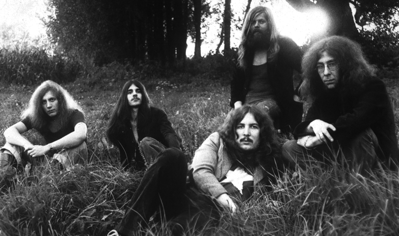 The German rock group Gift performing in 1971, featuring Nick Woodland
