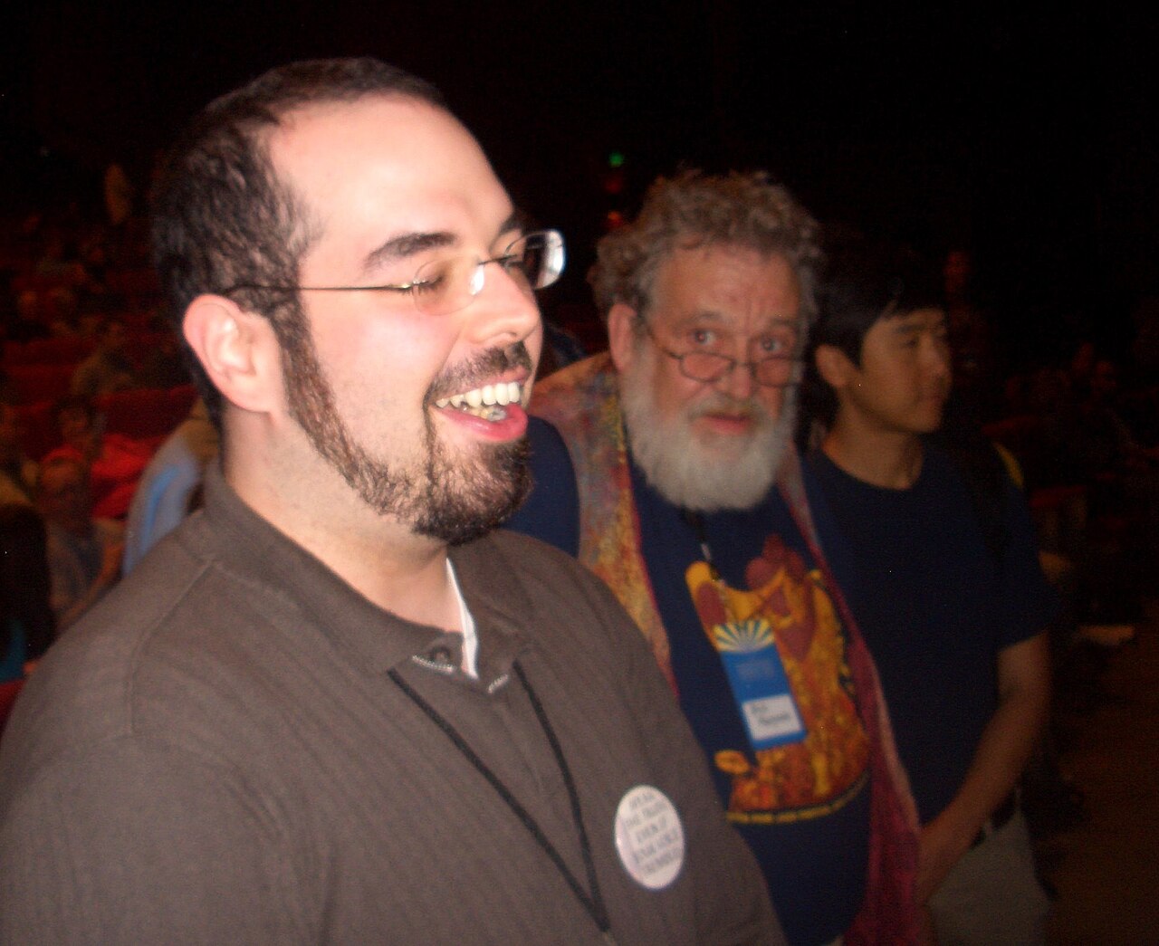 Eliezer Yudkowsky speaking at the Singularity Summit in 2007.