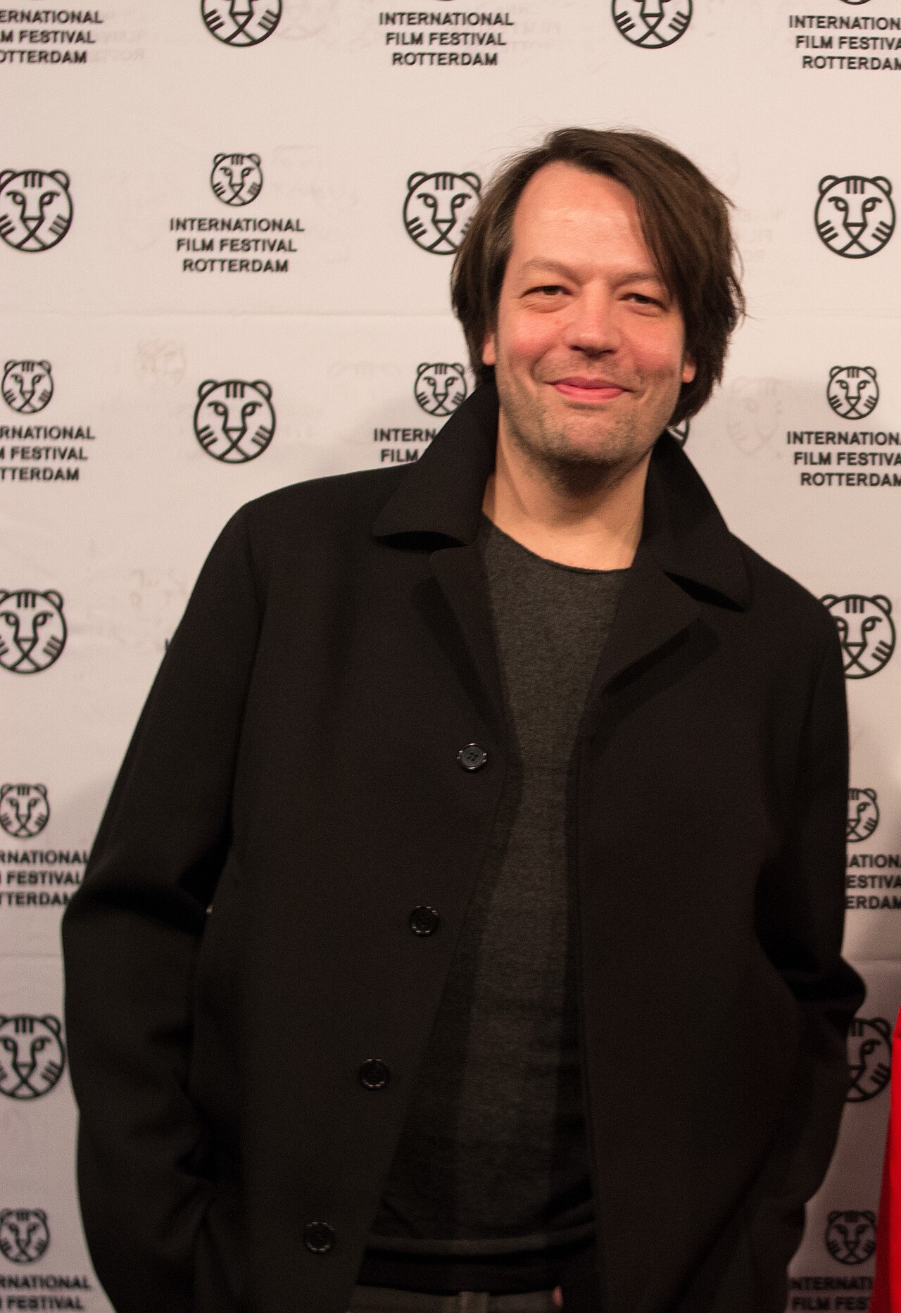 Daniel van der Velden, co-founder of Metahaven, photographed at the International Film Festival Rotterdam in 2018.