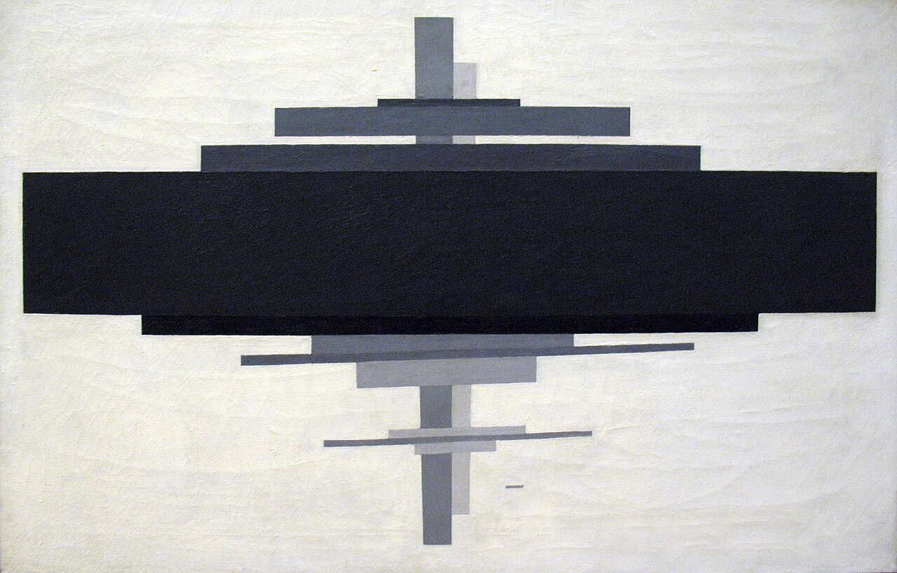 Ilya Chashnik's Suprematist composition of geometric planes, circa 1924-25.