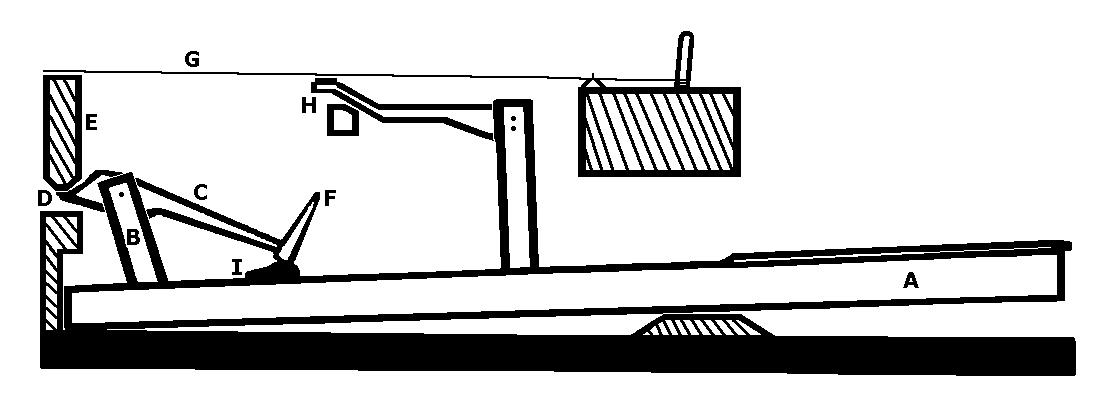 Photograph of a Prellmechanik — the bounce-action escapement of a Viennese fortepiano.