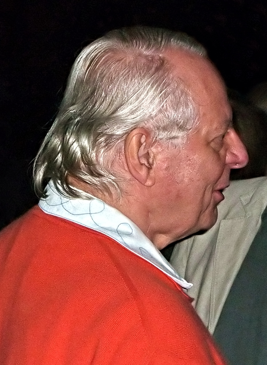 Karlheinz Stockhausen photographed in 2005 at Old Billingsgate Market, London.